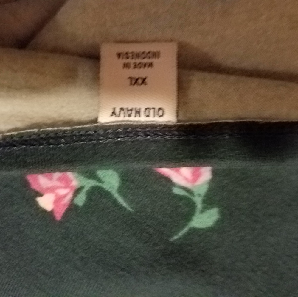 Old Navy Teal Floral Ponte Knit Fit & Flare Dress - Picture 6 of 7